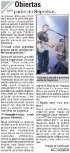 Obiertas dans l'Avenir de l'Artois