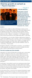 Obiertas dans la Voix du Nord